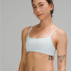 Lululemon NWT Seersucker Swim Top B/C Sheer Blue Size XSMALL
